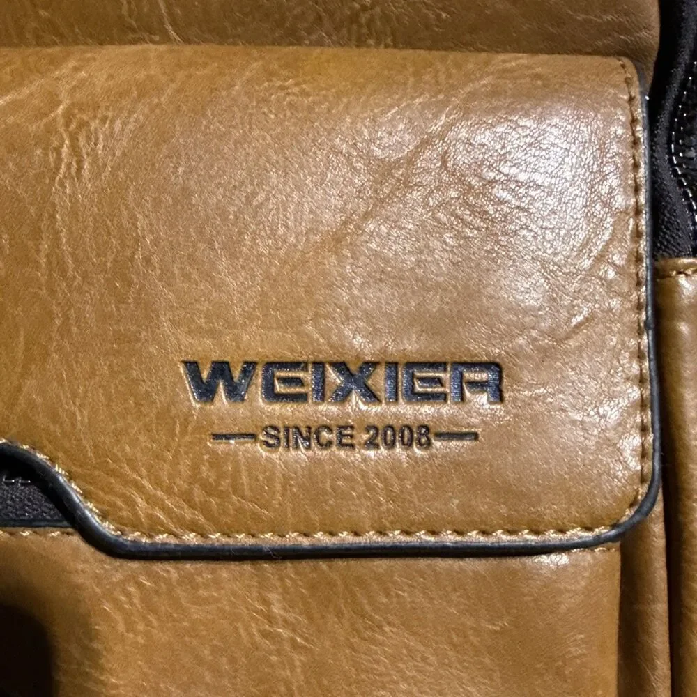 WEIXIER Men Crossbody Bag Shoulder Sling Bag Travel Casual Everyday Organizer